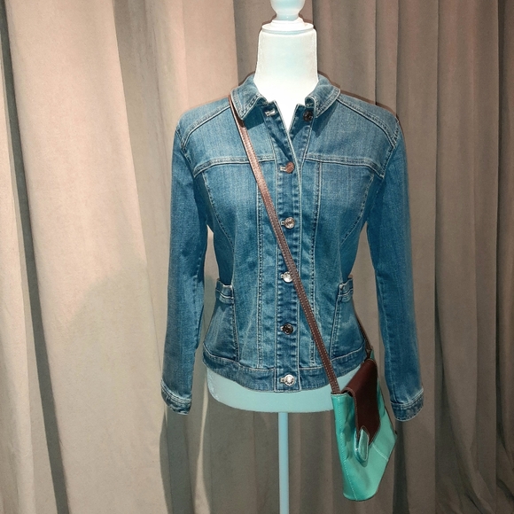 Chico's denim jacket - Picture 2 of 10